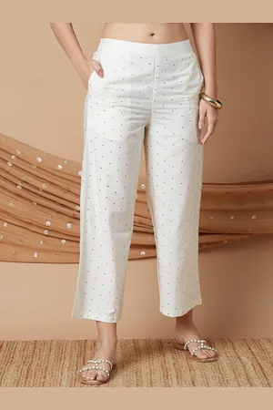 Lifestyle Women Textured Regular Trousers
