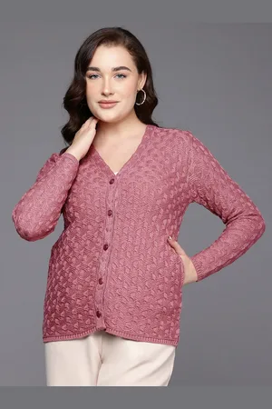 Cayman Women Cable Knit Woollen Cardigan