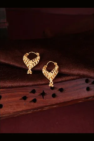 DIVASTRI Set Of 2 Gold-Plated Circular Hoop Earrings