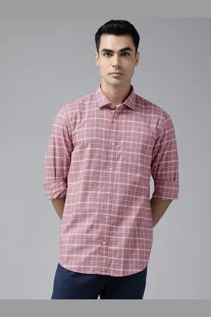 Blackberrys Slim Fit Checked Pure Chotton Casual Shirt