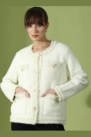 Kalini Self Design Woollen Cardigan