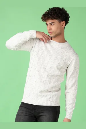 V-Mart Men Self Design Pullover