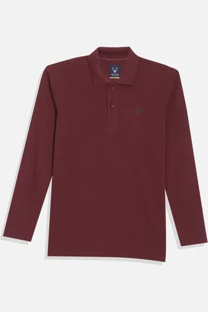 Allen Solly Boys Solid Polo Collar Cotton T-shirt