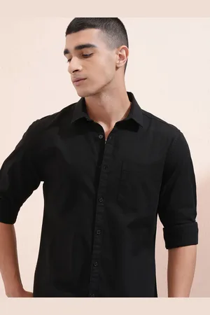 Ketch Men Cotton Linen Solid Slim Fit Casual Shirt