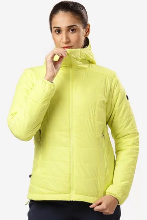 DECATHLON Women Hooded Solid Sports Padded Jacket