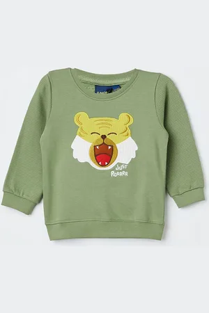 Lifestyle Boys Graphic Printed Round Neck Cotton Pullover Sweatshirt