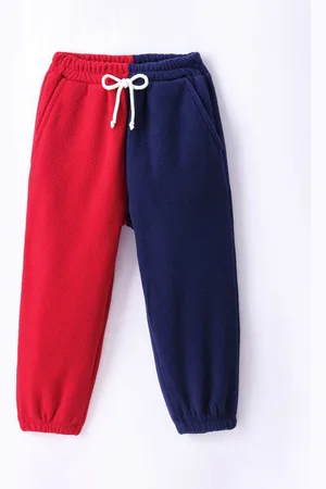 CrayonFlakes Kids Colourblocked Regular Fit Mid-Rise Joggers