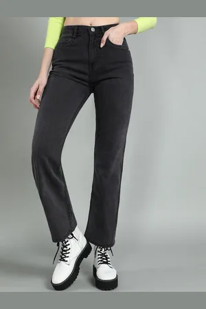 BAESD Women Straight Fit High-Rise Stretchable Jeans