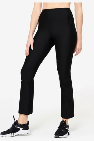 DECATHLON Women Quick Dry Gym Flare Tights