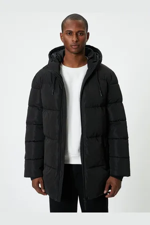 Koton Men Hooded Solid Casual Padded Jacket