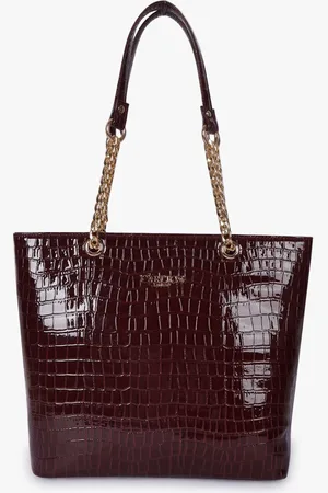 Carlton London Women Textured Structured Leather Shoulder Bag