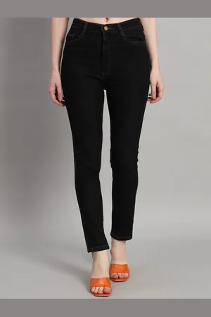 BAESD Women Cotton Skinny Fit High-Rise Stretchable Casual Jeans