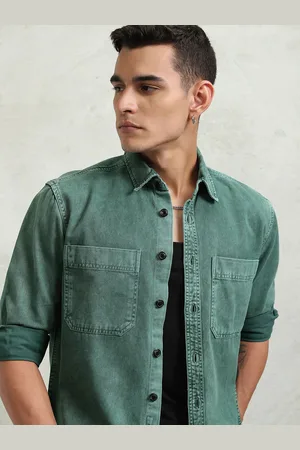 Highlander Men Oversized Utility Pockets Shirt