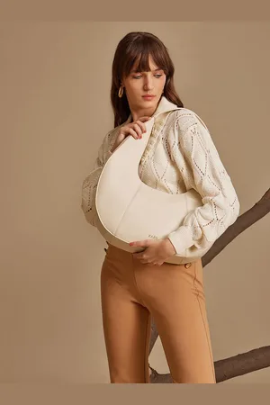 Kazo Women Solid Half Moon Shoulder Bag