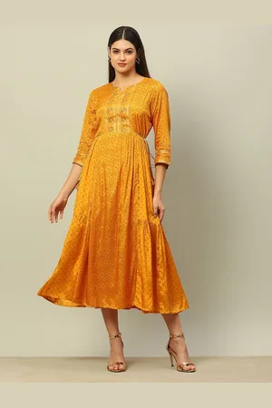 Rangriti Ethnic Motifs Printed Midi Dress