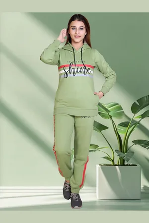 WILD WEST Women Printed Hooded Tracksuit