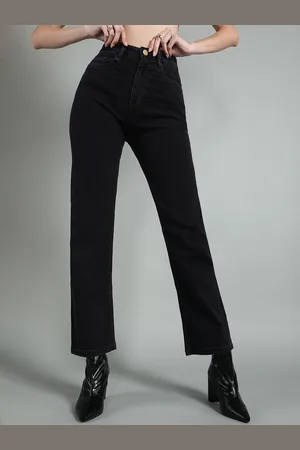 BAESD Women Straight Fit High-Rise Stretchable Jeans