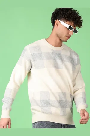 V-Mart Men Checked Long Sleeves Pullover