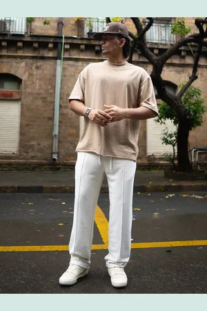 Powerlook Men Baggy-Fit Mid-Rise Track Pants