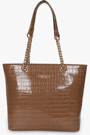 Carlton London Women Textured Structured Leather Shoulder Bag