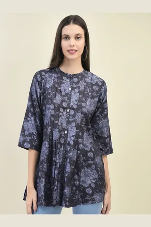 Shree Women Mandarin Collar Printed Tunic