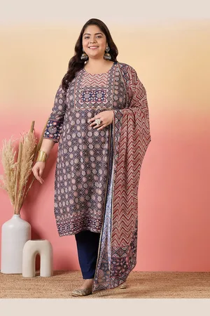 Sztori Women Floral Yoke Design Regular Gotta Patti Kurta with Trousers & With Dupatta
