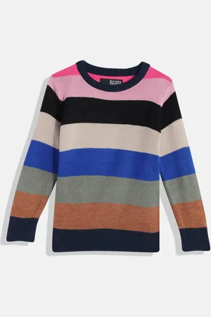 HERE&NOW Boys Colourblocked Pullover Sweater