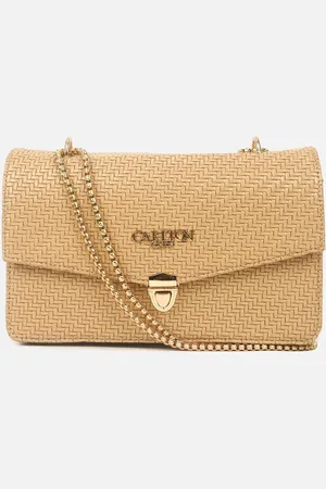 Carlton London Women Textured Crossbody Leather Sling Bag