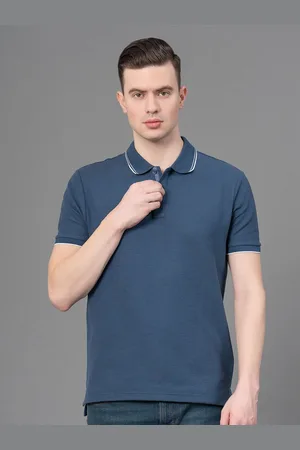 Red Tape Men Midnight Stretch Self Design Polo T-Shirt