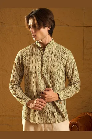DENNISON Ethnic Motifs Printed Short Casual Kurta
