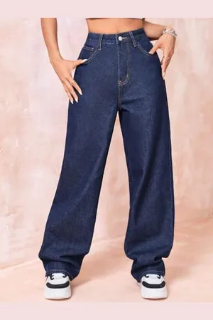 KOTTY Women Jean Straight Fit High-Rise Stretchable Jeans