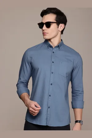 French Connection Men Button-Down Collar Slim Fit Pure Cotton Casual Shirt