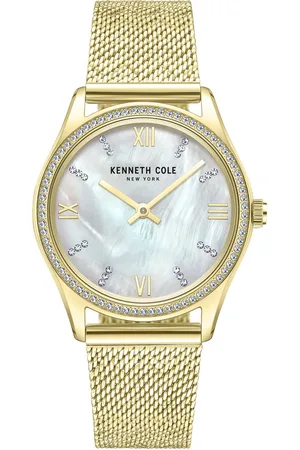 Kenneth Cole Dial & Stainless Steel Bracelet Style Straps Analogue Watch