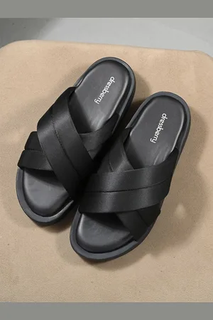 DressBerry Women Black Open Toe Casual Slip-On