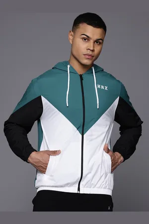 HRX Colourblocked Hooded Tailored Jacket