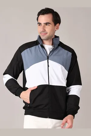 V-Mart Men Hooded Colourblocked Cotton Casual Bomber Jacket