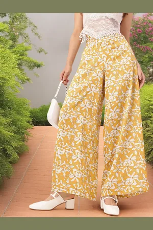 DressBerry Women Petal Parade Swish-Swish Wide Leg Trousers