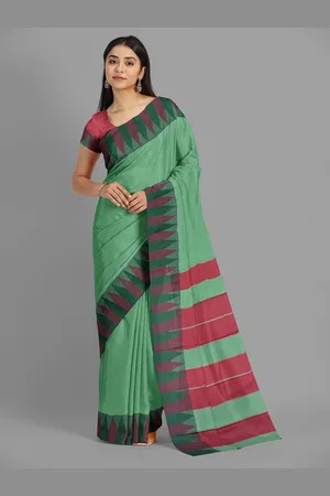 The Chennai Silks Women Printed Saree With Blouse Piece
