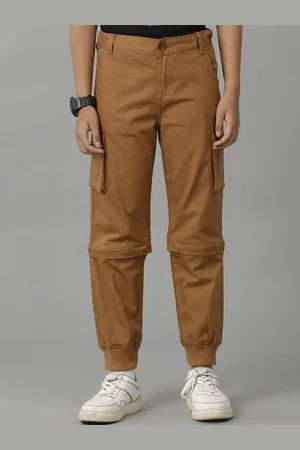 UNDER FOURTEEN ONLY Boys Regular Fit Adjustable Cotton Trousers & Shorts