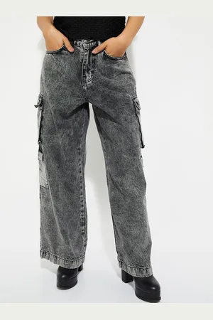 Max Collection Alaya F X Urb_N Women Washed Cargo Jeans
