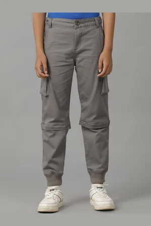 UNDER FOURTEEN ONLY Boys Regular Fit Adjustable Cotton Trousers & Shorts