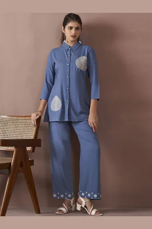 Anouk Embroidered Top With Trousers