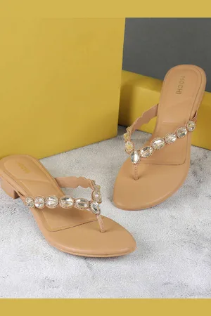 All Things Mochi Women Embellished Block Heels Sandals