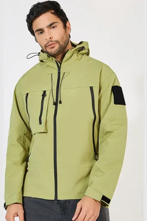 Styli Men Hooded Solid Casual Sporty Jacket