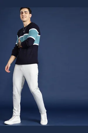 Mast & Harbour Men Colourblocked Pullover