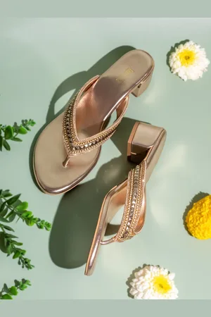 Inc 5 Women Embellished Ethnic Block Heel Sandals