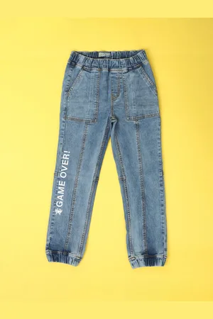 V-Mart Boys Cotton Jogger Heavy Fade Stretchable Jeans
