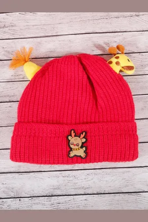 DukieKooky Kids Self Design Woollen Beanie