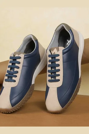Metro Men Colourblocked Round Toe Lace-Ups Casual Sneakers