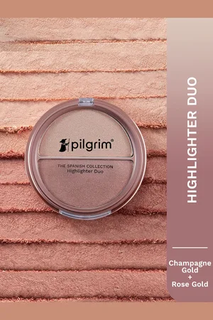 Pilgrim The Spanish Collection Highlighter Duo- 11g- Champagne Gold & Rose Gold - 01